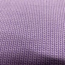 Maille jacquard coton bio stretch zigzag lilas - Albstoffe - Albstoffe - Mondial Tissus