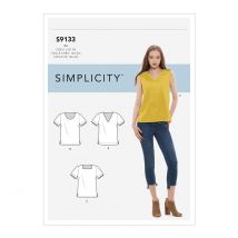 Patron Simplicity S9133.U5 - Blouse Femme Facile Déclinable 44 - 52 - Simplicity - Mondial Tissus