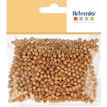 Sachet 20gr perles bois 4mm - Artemio - Mondial Tissus