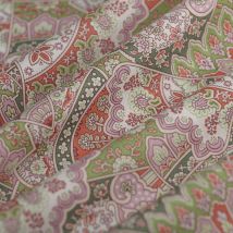 Tissu Liberty Tana Lawn emporium vert rose - Liberty - Mondial Tissus
