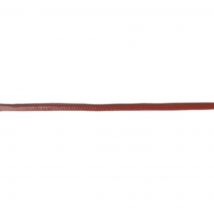 Lacette simili cuir 3mm marron au mètre - Mondial Tissus