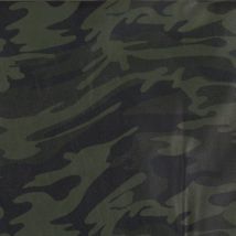 Tissu Simili cuir imprimé militaire - Mondial Tissus
