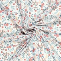 Tissu maillot de bain anti uv recyclé floral multicolore - Mondial Tissus
