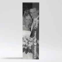 Carte de remerciement mariage personnalisable - 5,3 x 19,4 cm - Monfairepart