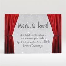 Carte de remerciement mariage Carte invitation originale personnalisable - 11 x 7,5 cm - Monfairepart