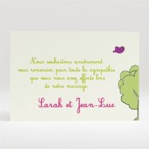 Carte de remerciement mariage J'annonce leur mariage personnalisable - 11 x 7,5 cm - Monfairepart