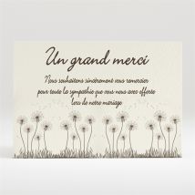 Carte de remerciement mariage Sur la balançoire personnalisable - 11 x 7,5 cm - Monfairepart