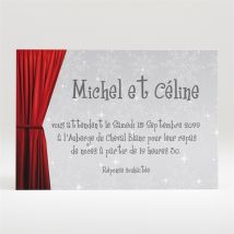 Carton d'invitation mariage Carte invitation originale personnalisable - 11 x 7,5 cm - Monfairepart