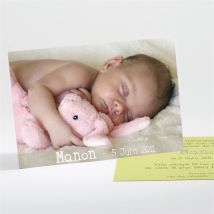 Faire-part naissance Tendresse original personnalisable - 13,8 x 9,5 cm - Monfairepart