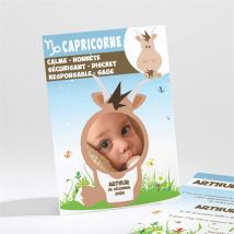 Faire-part naissance personnalisable - 9,5 x 13,8 cm - Monfairepart