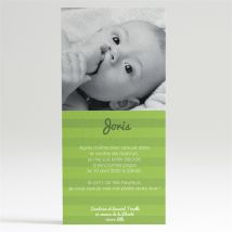 Faire-part naissance Faire part photo original personnalisable - 10 x 21 cm - Monfairepart