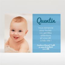 Remerciement naissance personnalisable - 11 x 7,5 cm - Monfairepart
