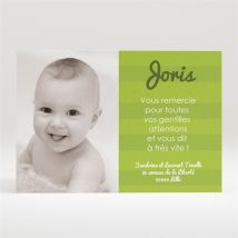 Remerciement naissance Faire part photo original personnalisable - 11 x 7,5 cm - Monfairepart