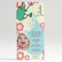 Faire-part naissance personnalisable - 10 x 21 cm - Monfairepart
