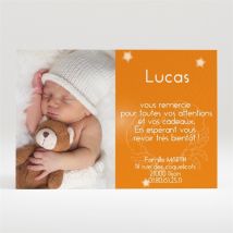 Remerciement naissance personnalisable - 11 x 7,5 cm - Monfairepart