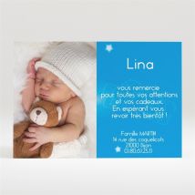 Remerciement naissance personnalisable - 11 x 7,5 cm - Monfairepart