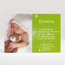 Remerciement naissance personnalisable - 11 x 7,5 cm - Monfairepart