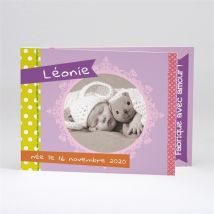 Faire-part naissance personnalisable - 15 x 10 cm - Monfairepart