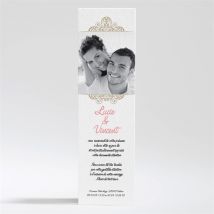 Carte de remerciement mariage Carte multi photo mariage personnalisable - 5,4 x 19,4 cm - Monfairepart
