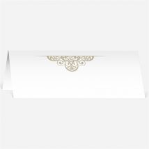 Marque-place mariage Carte multi photo mariage personnalisable - Couleur Beige - 9,5 x 4,2 cm - Monfairepart