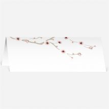 Marque-place mariage Jolie carte invitation mariage personnalisable - 9,5 x 4,2 cm - Monfairepart