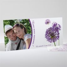Faire-part mariage Fleurs au vent personnalisable - 21 x 10 cm - Monfairepart