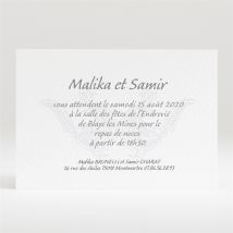Carton d'invitation mariage Mariage authentique personnalisable - 11 x 7,5 cm - Monfairepart