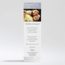 Carte de remerciement mariage Mariage authentique personnalisable - 5,4 x 19,4 cm - Monfairepart