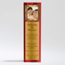 Carte de remerciement mariage Dans le cadre personnalisable - 5,3 x 19,4 cm - Monfairepart