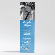 Carte de remerciement mariage le fil à linge mariage personnalisable - 5,3 x 19,4 cm - Monfairepart