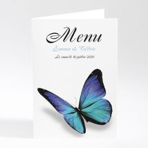 Menu mariage Poétique et original personnalisable - 10 x 14,5 cm - Monfairepart