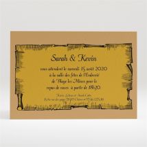 Carton d'invitation mariage Atout Coeur mariage personnalisable - 11 x 7,5 cm - Monfairepart