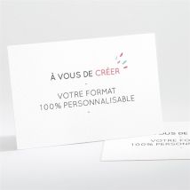 Faire-part mariage 100% création Gris - 13,8 x 9,5 cm - Monfairepart