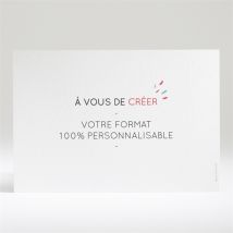 Faire-part naissance 100% à créer personnalisable - Couleur Blanc et Multicolore - 14,5 x 21 cm - Monfairepart