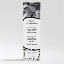 Carte de remerciement mariage Notre Gâteau personnalisable - 5,3 x 19,4 cm - Monfairepart