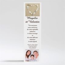 Carte de remerciement mariage Zen personnalisable - 11 x 7,5 cm - Monfairepart