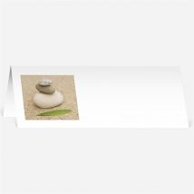 Marque-place mariage Zen personnalisable - 9,5 x 4,2 cm - Monfairepart