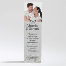 Carte de remerciement mariage Photos dans les cadres personnalisable - 11 x 7,5 cm - Monfairepart