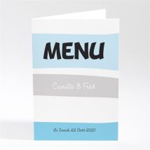 Menu mariage Surprise nous nous marions personnalisable - 10 x 14,5 cm - Monfairepart