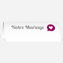 Marque-place mariage Vous êtes invités personnalisable - 9,5 x 4,2 cm - Monfairepart