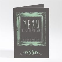 Menu mariage Oui avec photo! personnalisable - 10 x 14,5 cm - Monfairepart