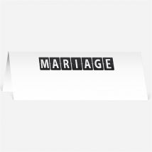 Marque-place mariage Destination Mariage personnalisable - 9,5 x 4,2 cm - Monfairepart