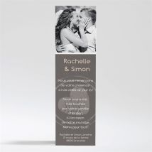 Carte de remerciement mariage annonce originale et vintage personnalisable - 5,3 x 19,4 cm - Monfairepart