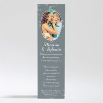 Carte de remerciement mariage Toi + Moi personnalisable - 5,3 x 19,4 cm - Monfairepart