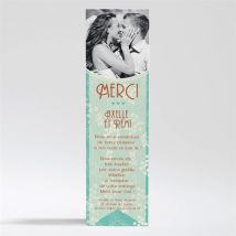 Carte de remerciement mariage Lui et Moi personnalisable - 5,3 x 19,4 cm - Monfairepart