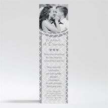 Carte de remerciement mariage Avec nous personnalisable - 5,3 x 19,4 cm - Monfairepart