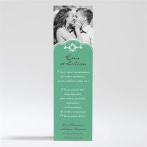 Carte de remerciement mariage Lampe merveilleuse personnalisable - 5,3 x 19,4 cm - Monfairepart