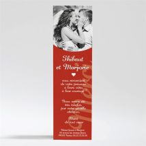 Carte de remerciement mariage Elle & Lui Symboles personnalisable - 5,3 x 19,4 cm - Monfairepart