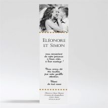 Carte de remerciement mariage Smoking et Talons personnalisable - 5,3 x 19,4 cm - Monfairepart
