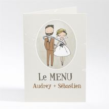 Menu mariage Je lui passe la bague au doigt personnalisable - 10 x 14,5 cm - Monfairepart